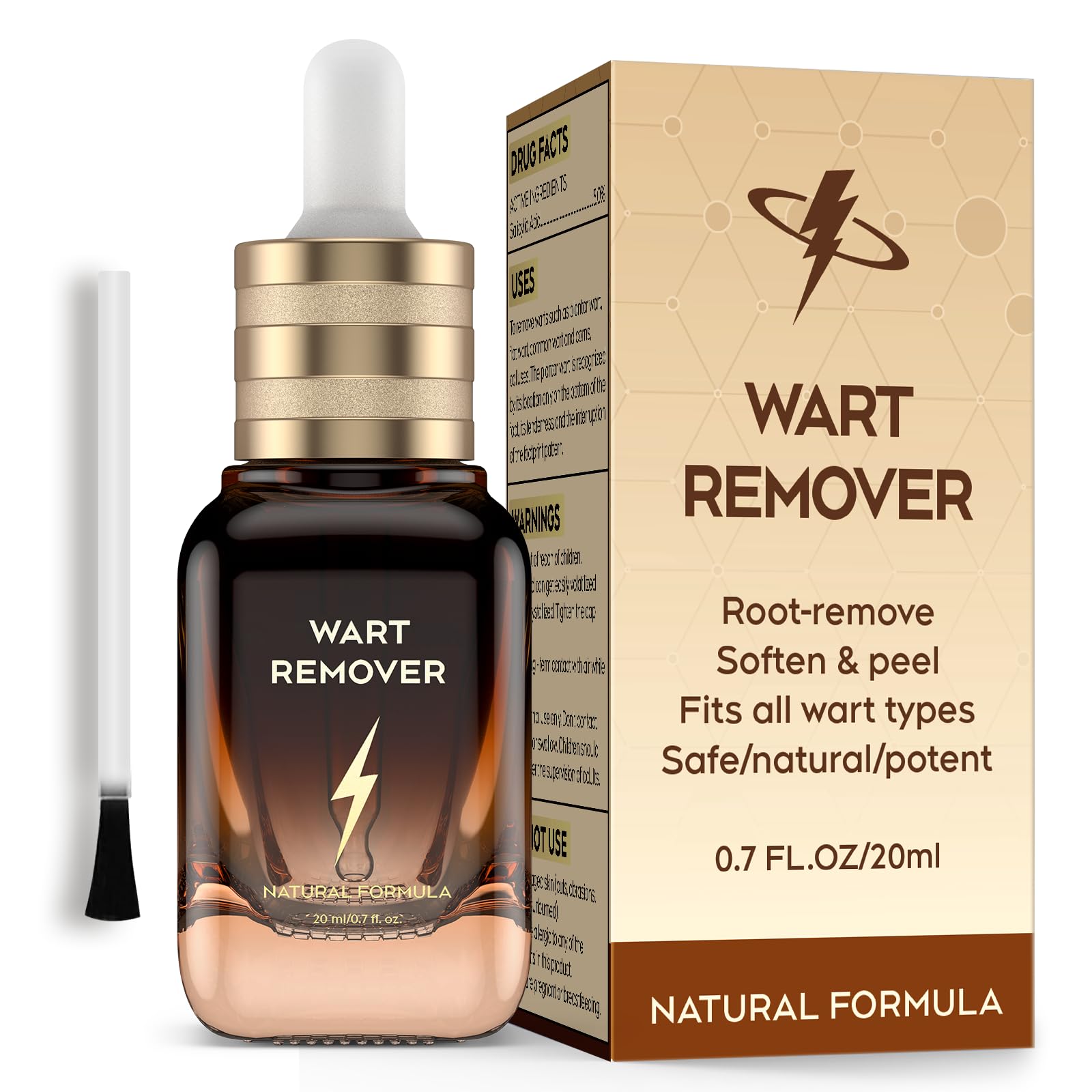 Photo 1 of "STAY STOKED" 20ML Wart Remover, Fast Removal Kit for Men and Women, Soft Plantar Wart Remover for feet, Wart Removal for Corn, H Warts, Common Wart-Z5518