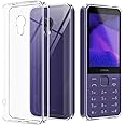YJROP Compatible with Nokia 235 4G 2024/ Nokia 220 4G 2024 Case, Soft Bumper Anti-Scratch Silicone Phone Case Cover Transparent