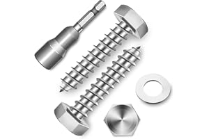 (15-Set) 5/16 x 1-1/2" Lag Screws, Stainless Steel Heavy Duty Hex Head Lag Bolts for Wood, ASME B18.2.1 Commercial/Industrial