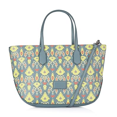 Caprese Ikat Womens Tote Bag (Blue)