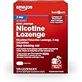 Amazon Basic Care Mini Nicotine Polacrilex Lozenge, 2 mg, Cherry Ice Flavor, Stop Smoking Aid, 135 Count