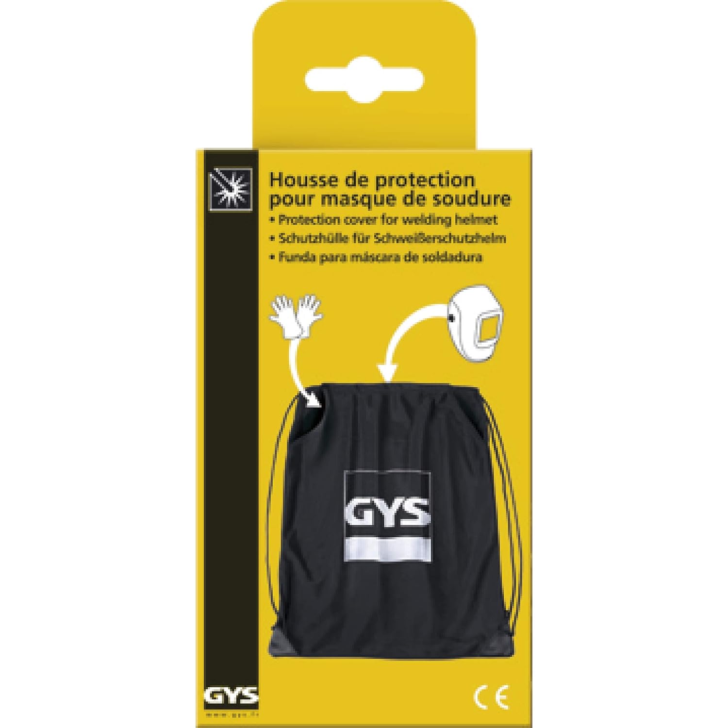 GYS - Mask protection bag, gelb - Image 3