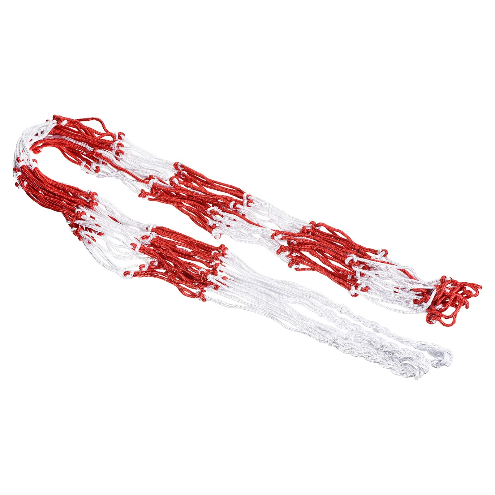 PATIKIL Large Ball Net Bag Holds 15-16 Balls, Sports Ball Carrying Mesh Net Polyester Basketball Storage Bag for Volleyball Soccer Football, Red White