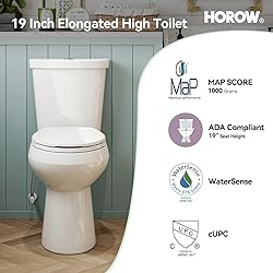 HOROW 19 Inch Tall Toilets, Extra High Toilets with