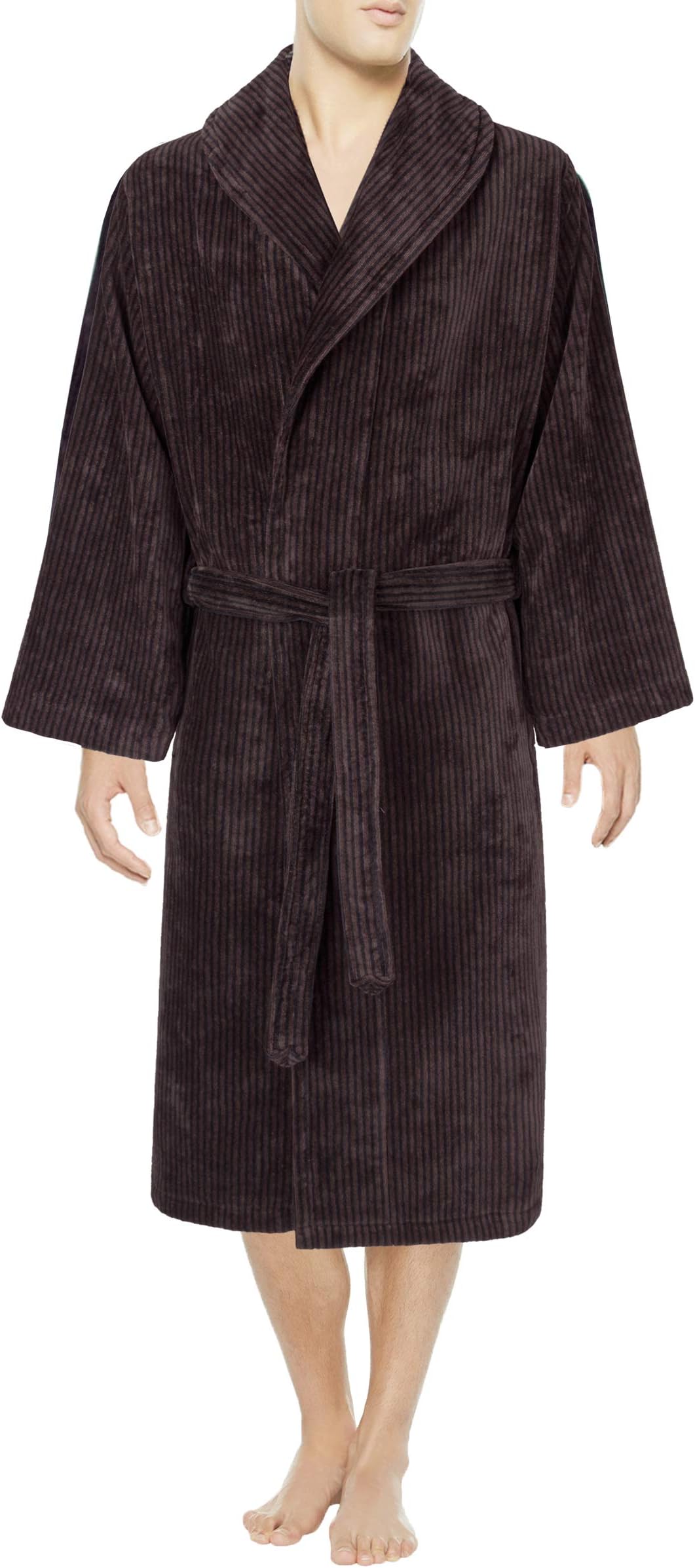 Mystique Lounge Bath Robes Set Striped Velour | Made in Europe