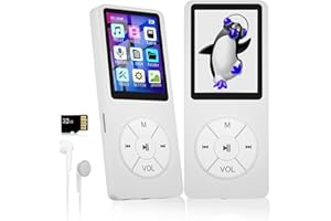 Xidehuy MP3 Player with 32GB TF Card,Built-in HD Speaker,Portable HiFi Music Player with Video/Voice Recorder/FM Radio/Photo Viewer/E-Book Player for Kids
