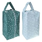 Mama Koala Waterproof Diaper Pods for Baby Items, Cloth Diapers, Swimsuits, Travel, Gym Clothes, Beach, Pump Parts, Toiletries, 2 Pack(DP-Pine Forest)