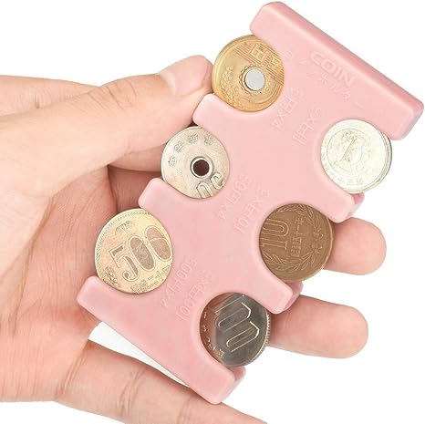 Amazon Co Jp Mm Uu コインホルダー 携帯 コインケース 小銭入れ 取り出し便利 硬貨収納 ピンク シューズ バッグ