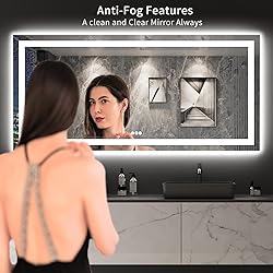 LOAAO 80"X40" LED Mirror for Bathroom, Lighted