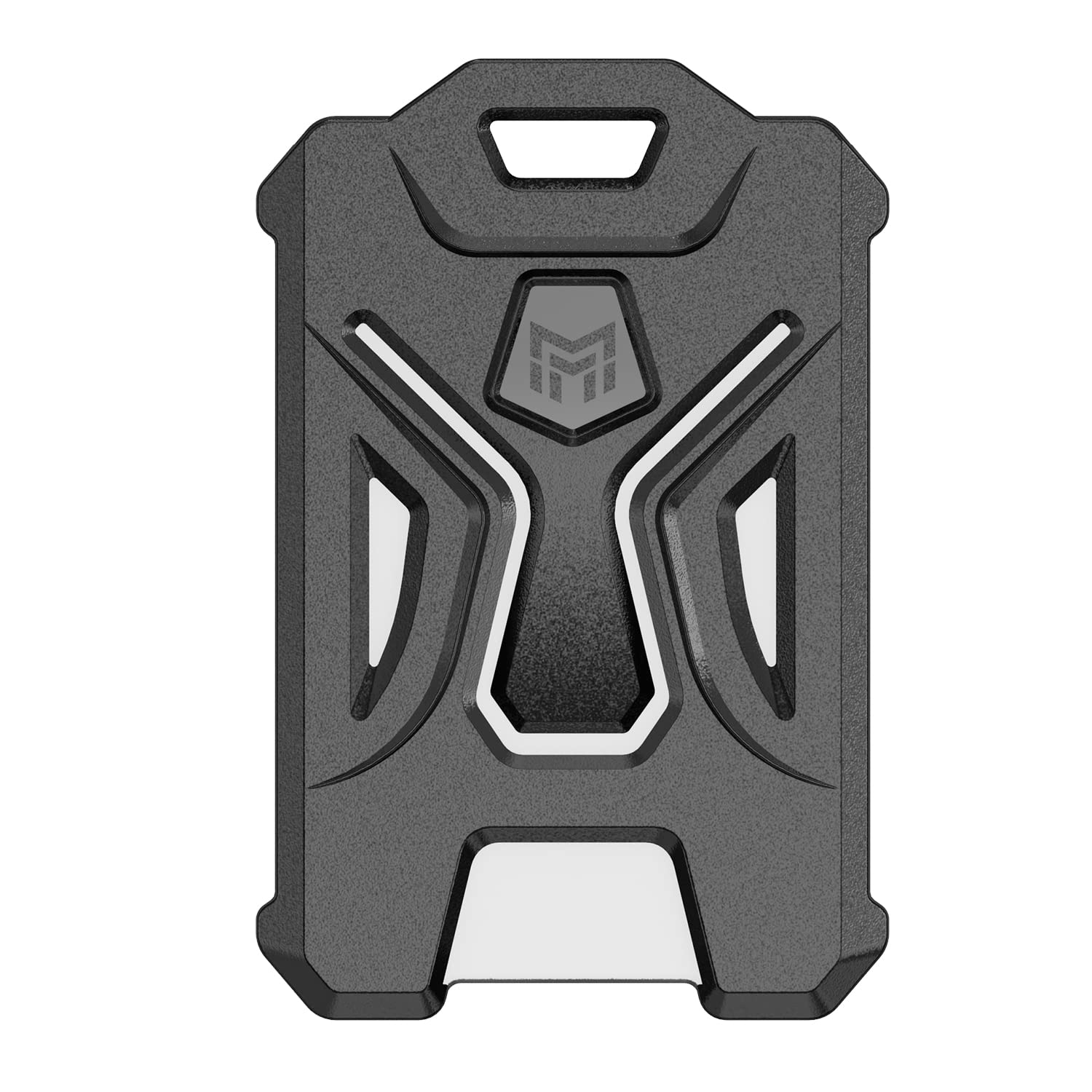 Photo 1 of MNGARISTA Heavy Duty Badge Holder, Vertical ID Card Holder for Credit Cards, Clear ID Window, All PC Polycarbonate Plastic Housing, 5 Cards Capacity, Built-in Elastic Clip, Black