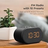 i-box Lite Alarm Clock Bedside FM Radio USB Charging 5 Digit LED Black view 3
