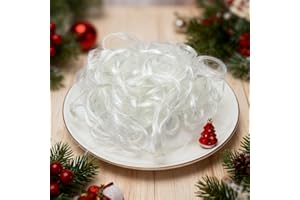 YIBOBO 100 Grams Angel Hair Christmas Decorations, Winter Wonderland Table Scatter, Fireplace Mantel & Tree Decor, DIY Holiday Craft Supplies for Home (100g)