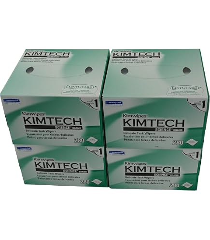 Lingettes Kimtech Science Kimwipes - 280 Lingettes Non-Pelucheuses - Pour Laboratoire, Nettoyage Précision