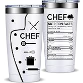 Fufandi Chef Gifts for Men Women - Ideal Gift for Chefs - Gifts for Cooking Lovers, Home Cooks, Bakers, Culinary Students - Tumbler Cup 20oz