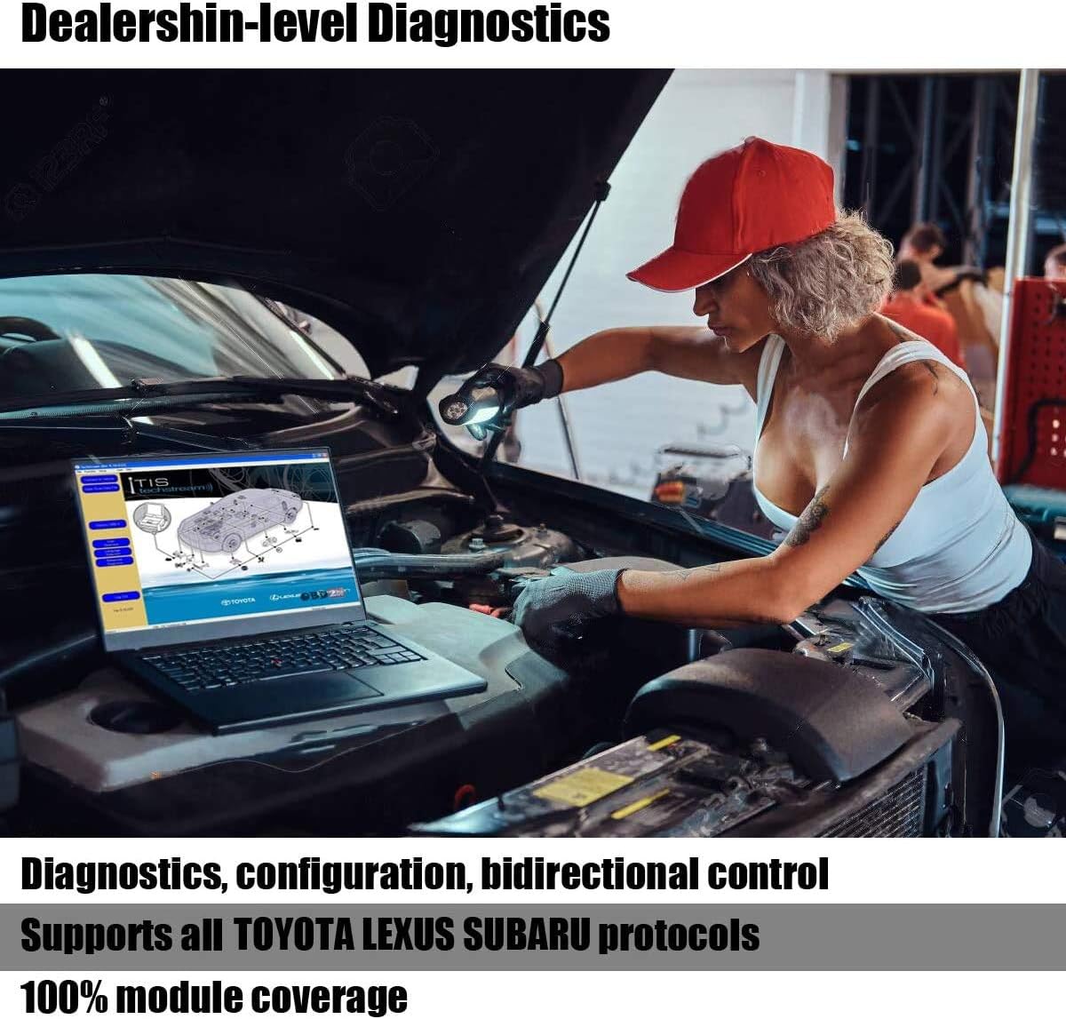 ULTRAOBD2 Compatible with Mini VCI j2534 PASSTHRU Car OBD Diagnostic Scanner OBD2 USB Interface Scan Tool for TOYOTA TIS Techstream Diagnostic Cable & Software compatible PASSTHRU mode - Image 5