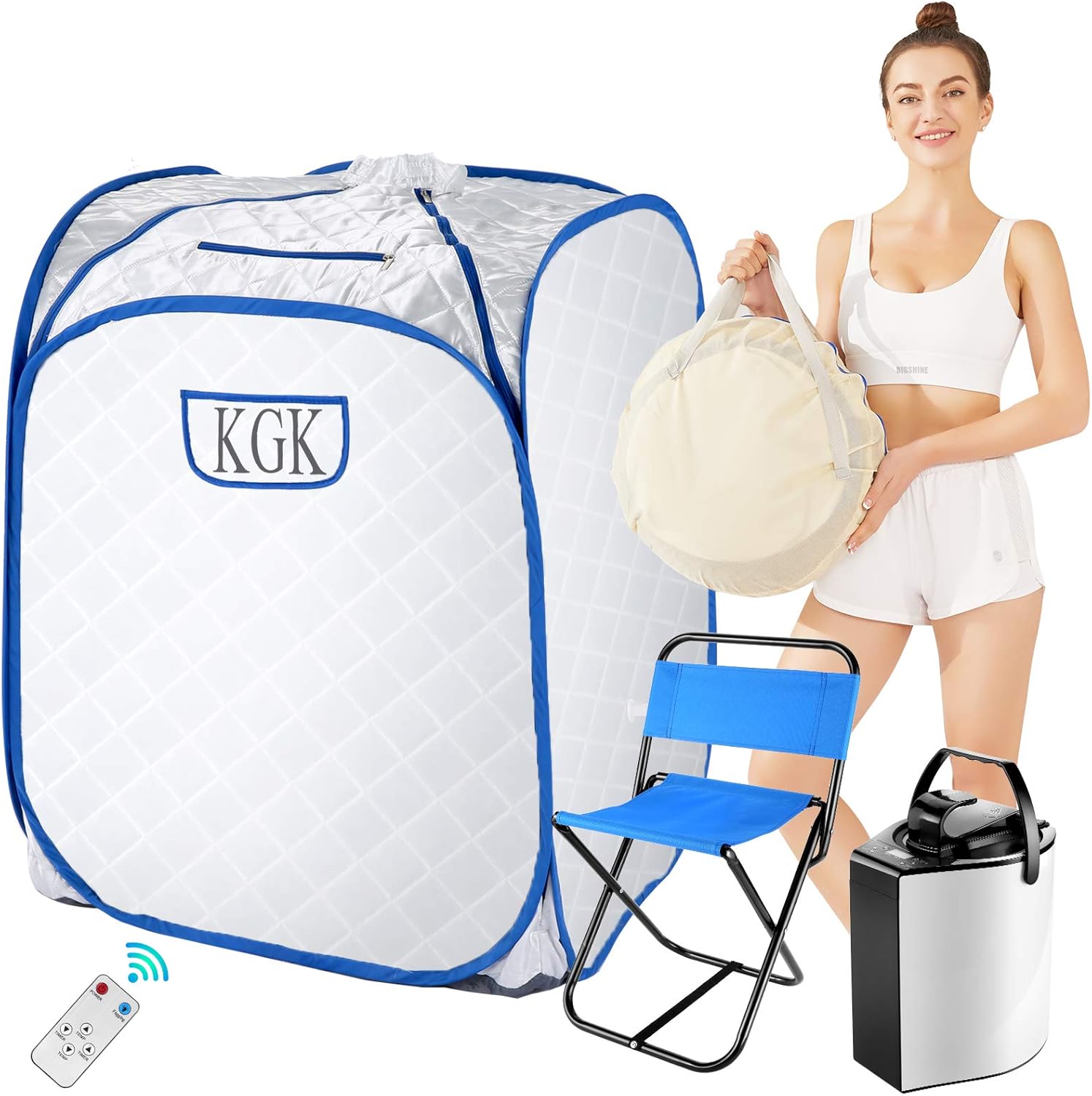 Amazon.com : WOOKRAYS 3L Sauna for Home, Portable Personal Sauna | One