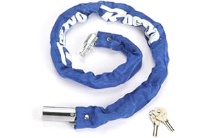 Chain Bicycle Lock, Bike Lock Heavy Duty Anti-Theft Cut Resistance Bicycle Chain Lock with 2 Keys for Bike Scooter Outdoor Us
