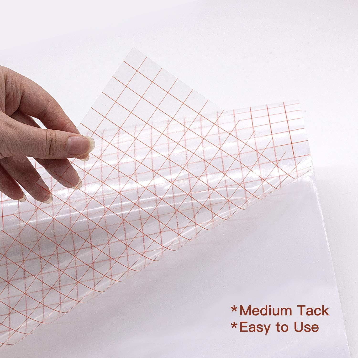 YRYM HT Clear Vinyl Transfer Paper Tape Roll-12 x 50 FT w/Alignment Grid Application Tape for Silhouette Cameo, Cricut Adhesive Vinyl for Decals,Signs, Windows, Stickers: Home & Kitchen