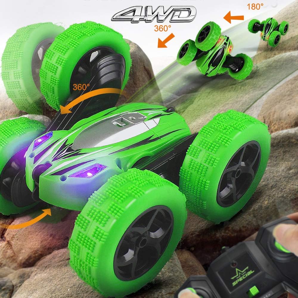 RC Cars Stunt boy Toys (Green): Toys & Games