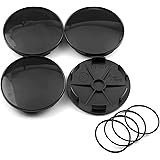 4pcs 68mm(2.67in) 62mm(2.42in) Wheel Center Caps for #Rays Volk TE37 654F RS6 XXR 527 531 and 4pcs 50mm(1.97in) Black Wheel C