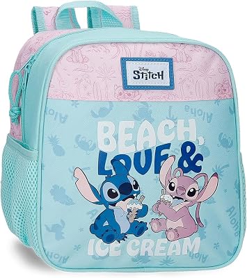 Joumma Disney Beach & Love Sac à dos pour crèche Turquoise Vert 23 x 25 x 10 cm Polyester 5,75 L