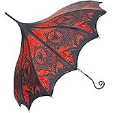 Gothic Rebel Red Ritual Heart of Darkness Pagoda Umbrella – Artisan Vampire Design