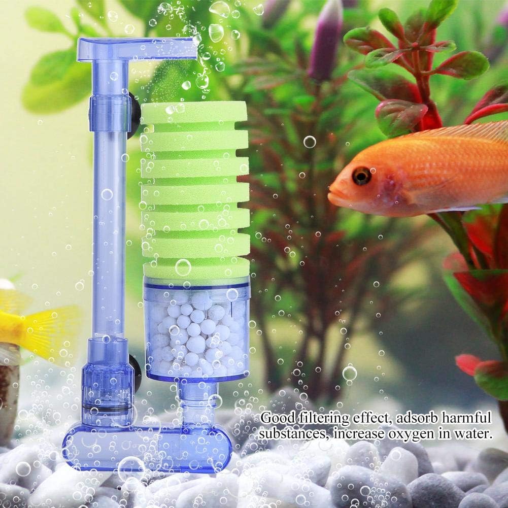 Pssopp Aquarium Filter Air pump Sponge Biochemical Oxygen Pump Aquarium Water Filter Sponge Fish Tank Filter Media for Mini Fish Tank Supplies(XY-2881) - Image 3