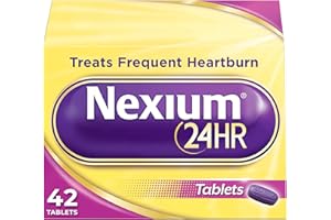 Nexium 24HR Acid Reducer Heartburn Relief Tablets for All-Day and All-Night Protection from Frequent Heartburn, Heartburn Medicine with Esomeprazole Magnesium - 42 Count
