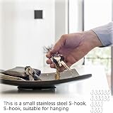 Aidi 20 Pcs S Hooks for Hanging Small Stainless Steel 1.5x2.5cm view 4