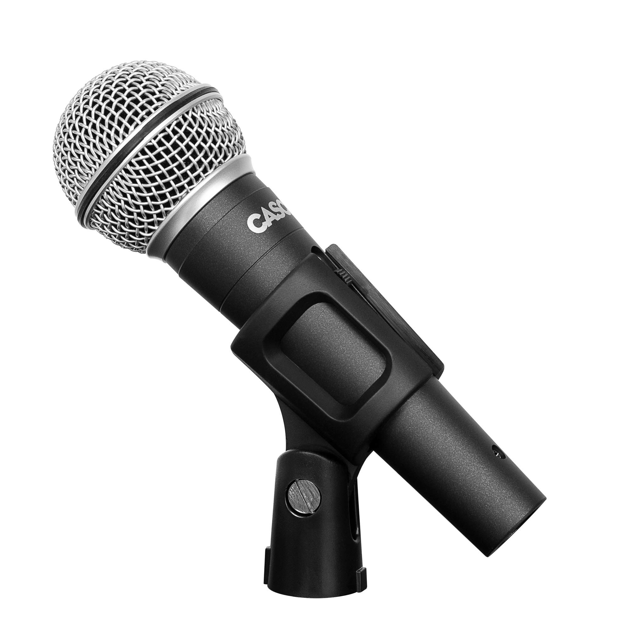 Cascha HH 5080 Stage Dynamic Microphone Set Stage Microphone with On/Off Switch Including 3mXLR Cable and Microphone Clamp Ideal for Concerts Show Live Vocals Party Karaoke Black