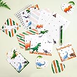 Watercolor Dinosaur Stationery Set - 69 PCS Paper