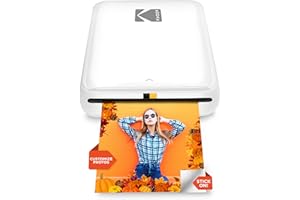 KODAK Step Instant Smartphone Photo Printer - Portable Mini Color Wireless Mobile Printer - Zink 2x3” Sticky-Back Photos - Bluetooth Compatible with iOS & Android Devices - Fun Editing App - White
