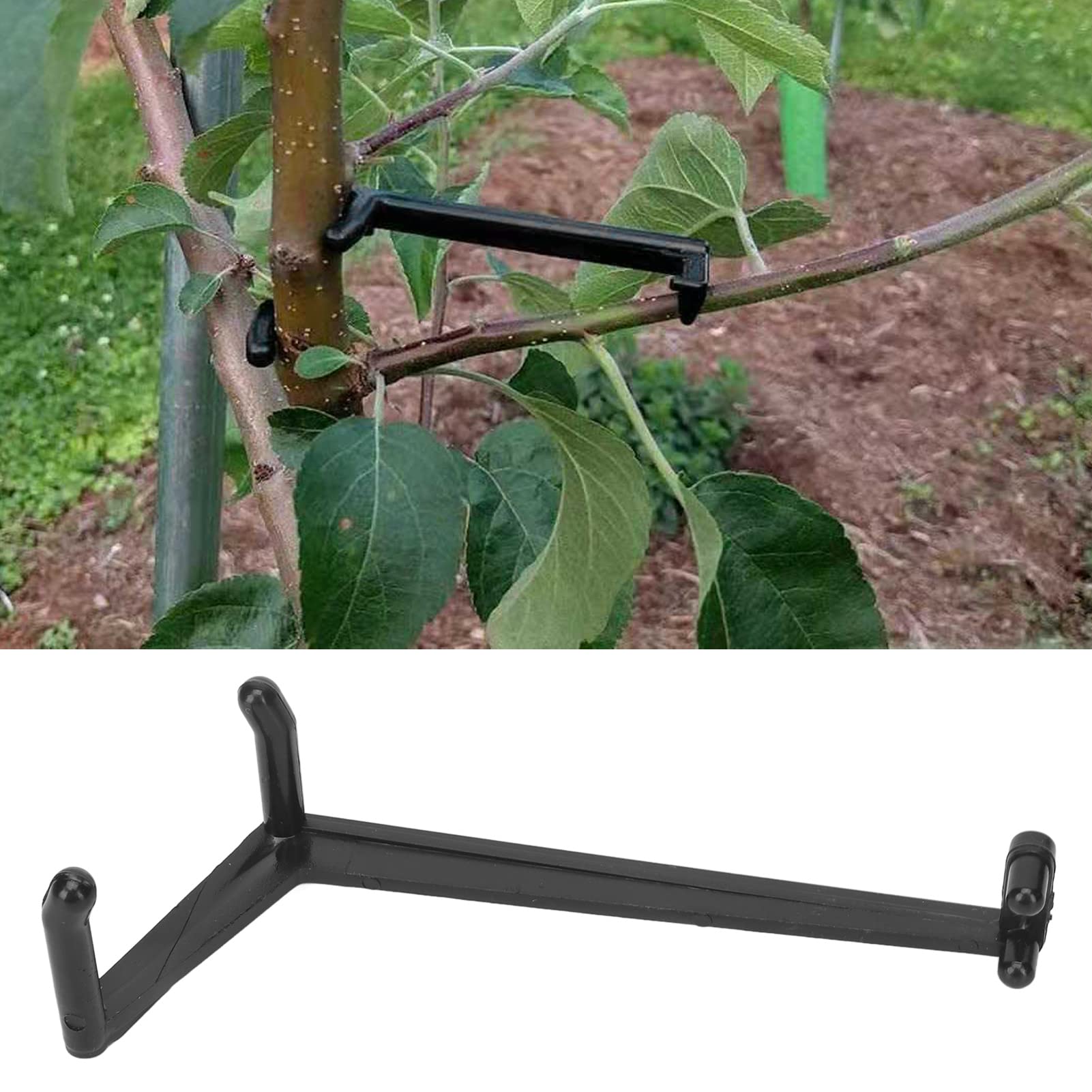 Branch Spreader, 20pcs Fruit Tree Branch Limb Spreader Black Plastic 40x90mm Plant Training Tool for Fruit Trees Gardening