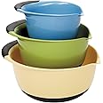 OXO Plastic Good Grips 3-Piece Mixing Bowl Set - Assorted Colors, Blue/Green/Yellow