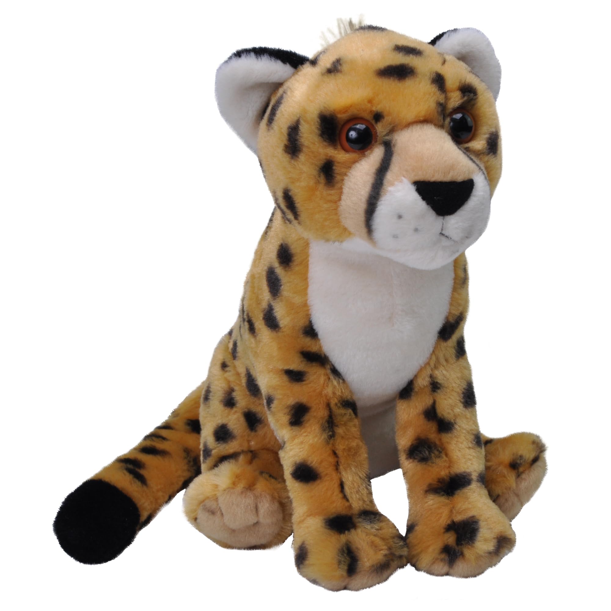 Wild Republic Cheetah, Cuddlekins, Stuffed Animal, 12 Inches, Gift for Kids, Plush Toy, Fill is Spun Recycled Water Bottles