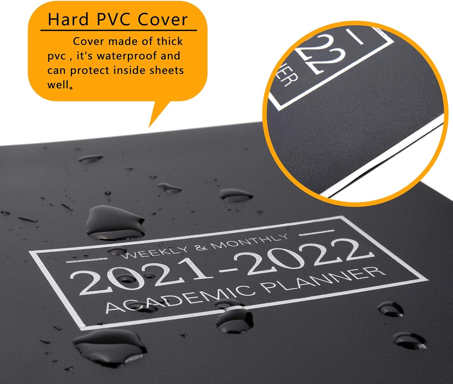 Office Planner Jan 2021- Dec 2022 Monthly Calendar Planner -9’’×11’’ Time Management Personal Planner Hard PVC Cover with Spiral Bound : Office Products