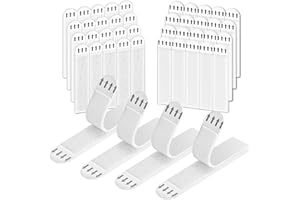 GJC Large Picture Hanging Strips, 20 Pairs (40 Pieces) – Sticky Wall Hangers for Pictures, Nail-Free Damage-Free Adhesive Poster Strips (Refillable) for Frame Mounting