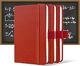Lefute A6 Notebooks Pocket Notebook Hardback Red 200 Pages 80gsm PU Leather view 5