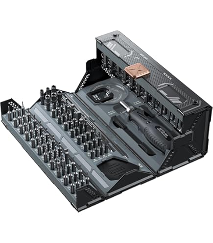 JAKEMY Kit de Chaves de Fenda de Precisão 180 em 1, com Brocas