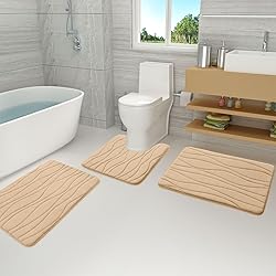 Buganda Memory Foam Bathroom Rug Mat 30x20, Extra