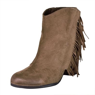 qupid fringe booties