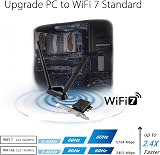 ASUS PCE-BE92BT BE9400 WiFi 7 PCIe Adapter Bluetooth 5.4 OFDMA Tri-Band view 3