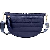 Dealkion Quilted Crossbody Bags for Women - Puffer Fanny Pack Sling Bag Puffy Chest Belt Bum Waist Bag Crossbody Purse Bags Gift