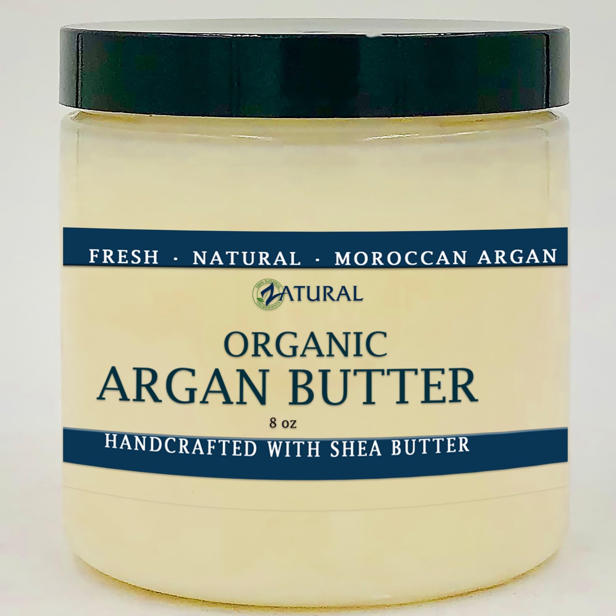 Organic, Virgin ARGAN BUTTER_8 oz_ 2 Ingredients_Organic Argan Oil & Raw Shea Butter_Hair, Skin, Anti-Aging, Moisturizing, Fast Absorbing (4 Pack)