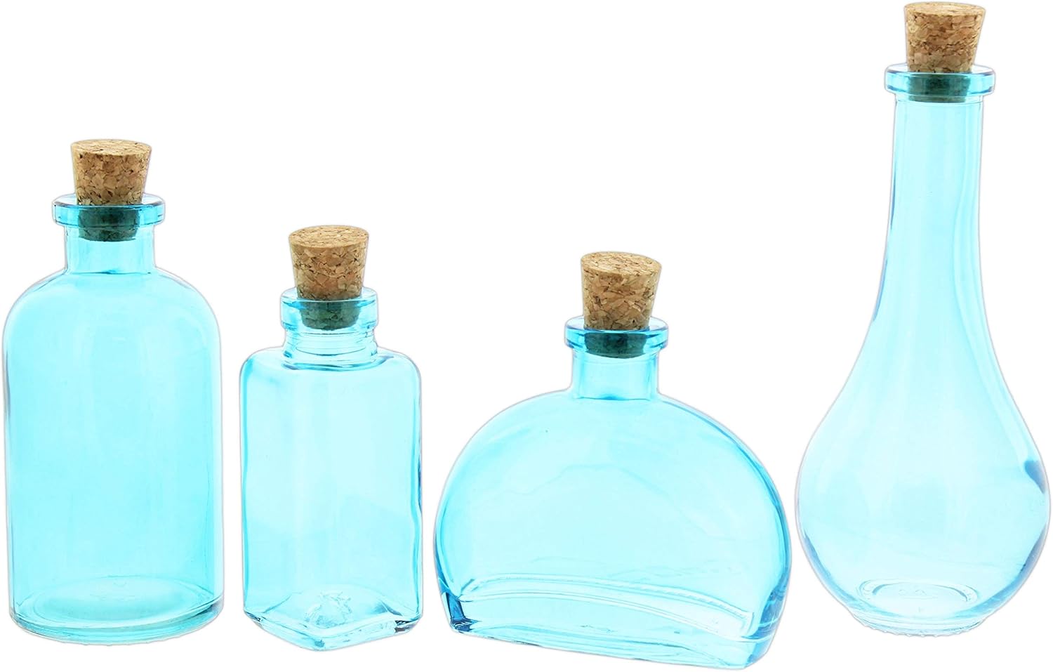 Couronne Company Apothecary Style Glass Bottle Set with