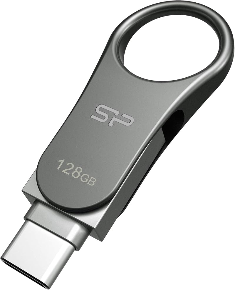 SP Silicon Power 128GB USB 3.0/3.2 C80 Type C A Dual Flash Drive