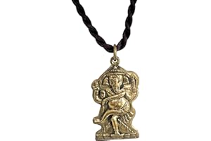Artschatz Dancing Ganesh गणेश Nritya Ganapathi Brass Pendant