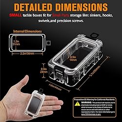 Dovesun Small Fishing Tackle Box Organizer Assembly