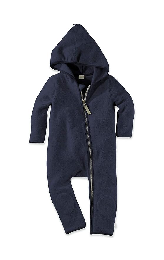 hessnatur Baby Mädchen und Jungen Unisex Fleece Overall aus Reiner Bio-Baumwolle