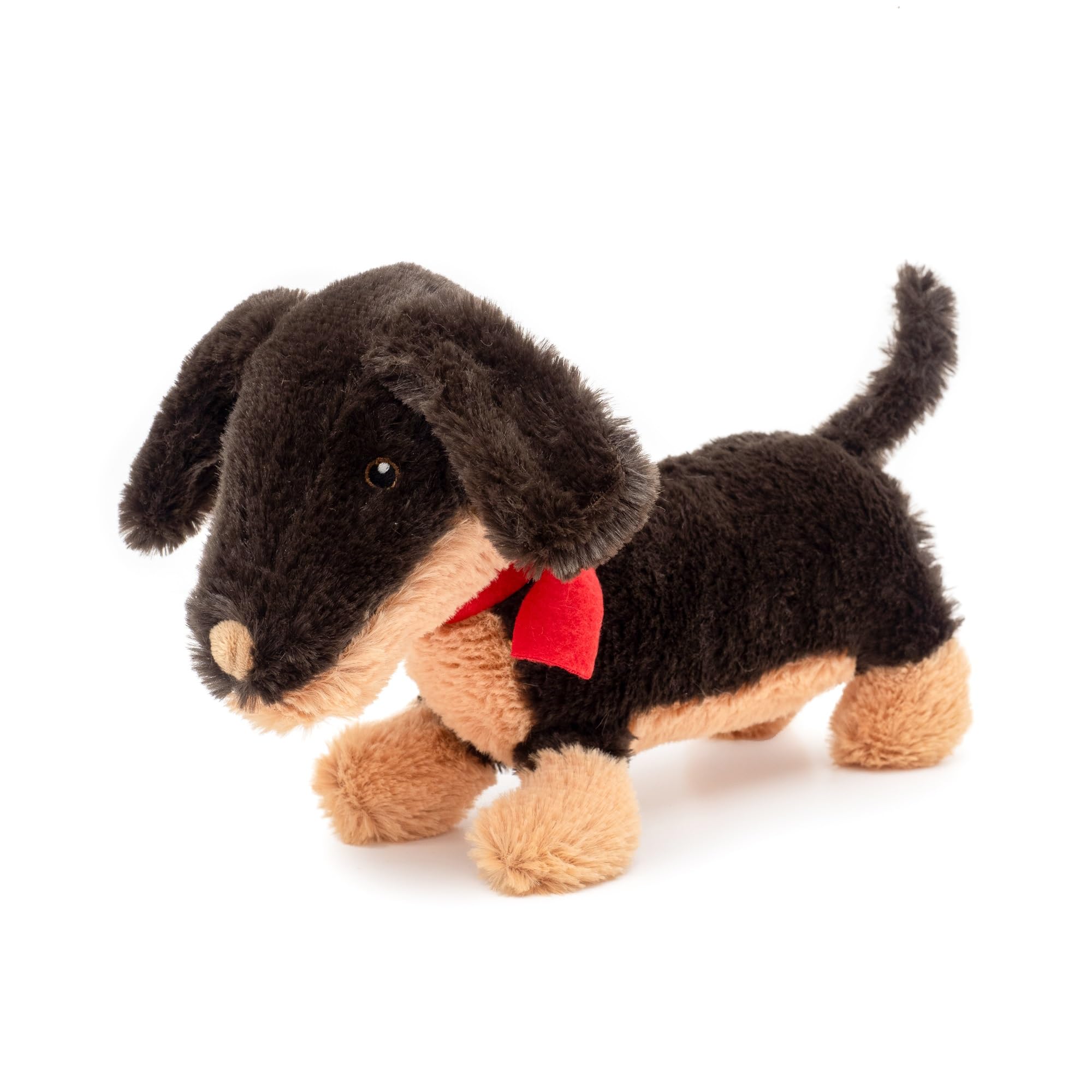 Fuzzl Sizzles the Dachshund Plush Dog Toy and Puppy Toy - Interactive Dog Toys with Squeaker and Durable Stitching for Small and Large Dogs Squeaky Dog Toys
